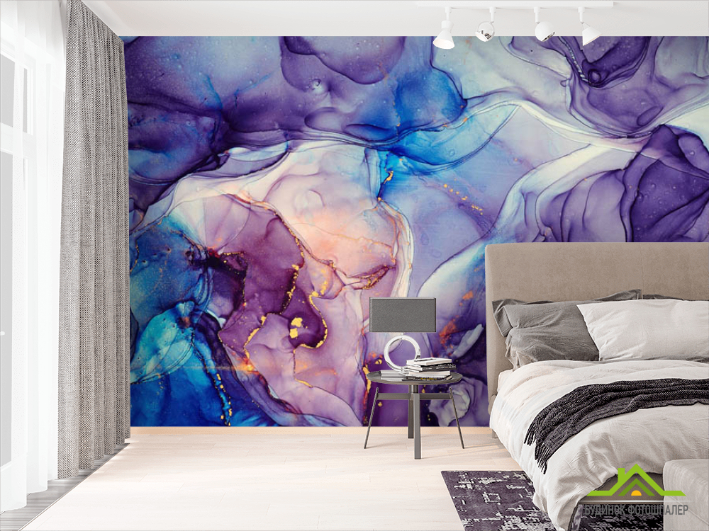 Фотошпалери Фіолетовий флюїд