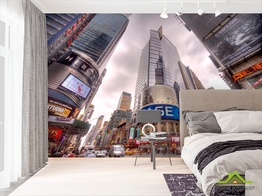 Фотообои Час пик перекресток в Шанхае