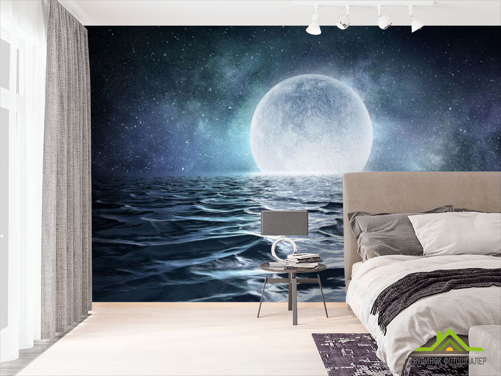 Фотообои Планета над водой