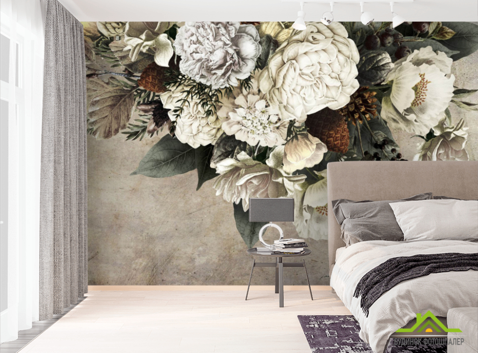 выбрать Фотообои Цветы с потолка Фотообои Цветы на стену