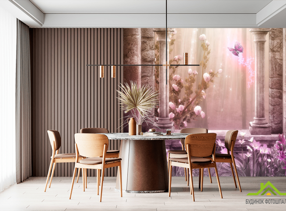 выбрать Фотошпалери Рожевий замок Фотошпалери Фрески на стіну