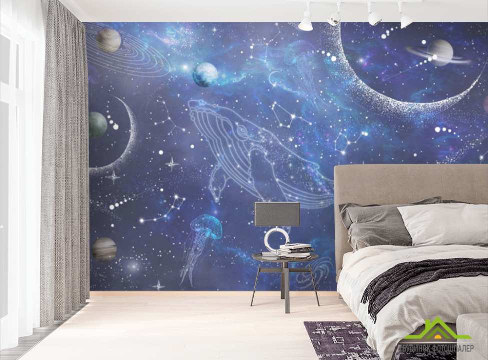 выбрать Фотошпалери Кіт і зведное небо Фотошпалери Космос на стіну