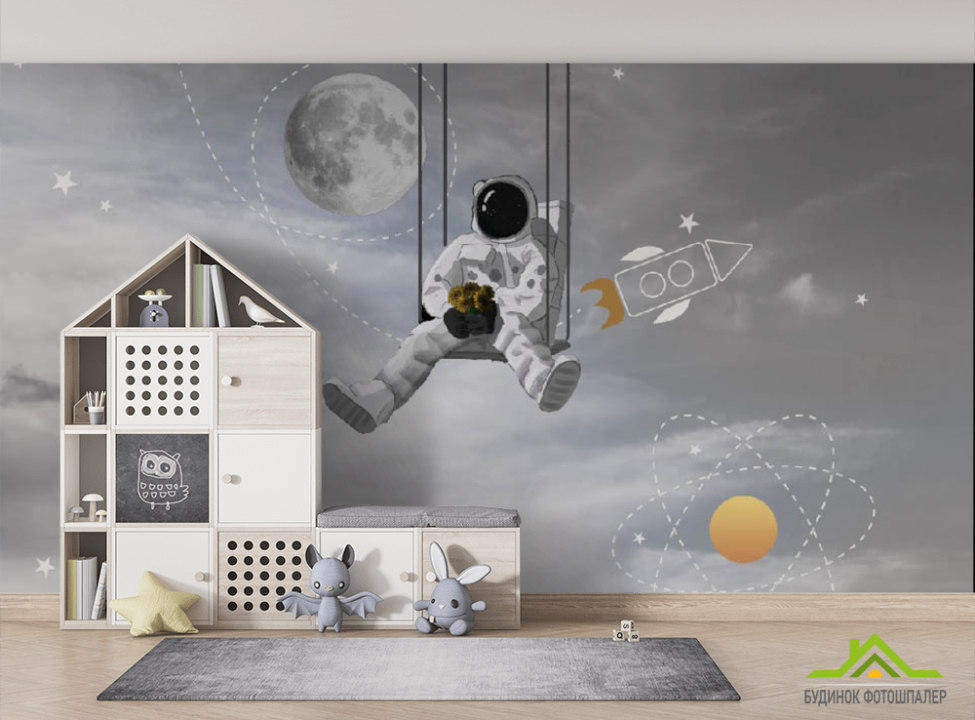 выбрать Фотошпалери космонавт Фотошпалери Little kids на стіну