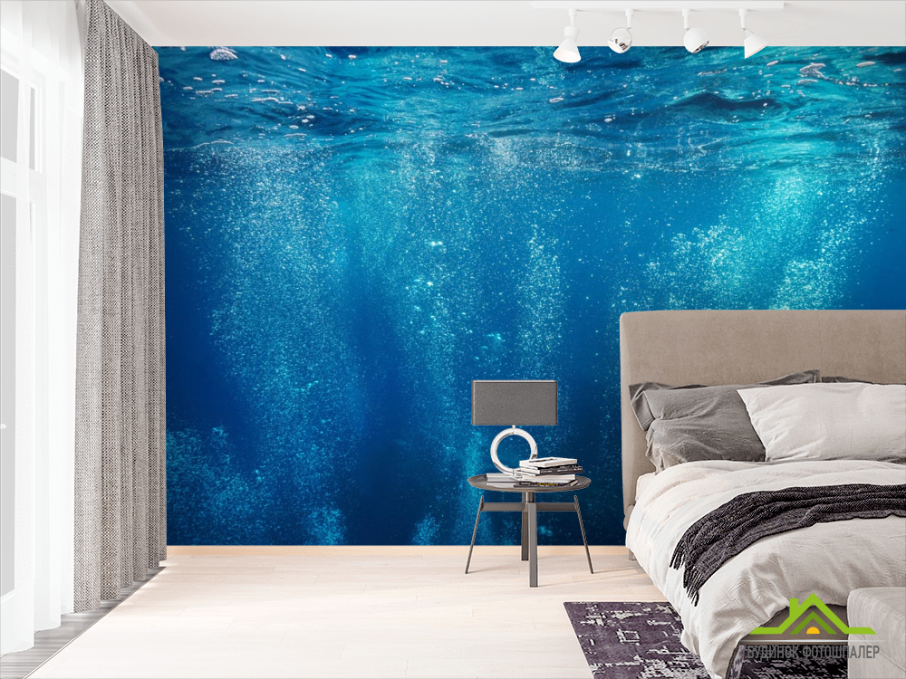 Фотообои Пузырьки под водой