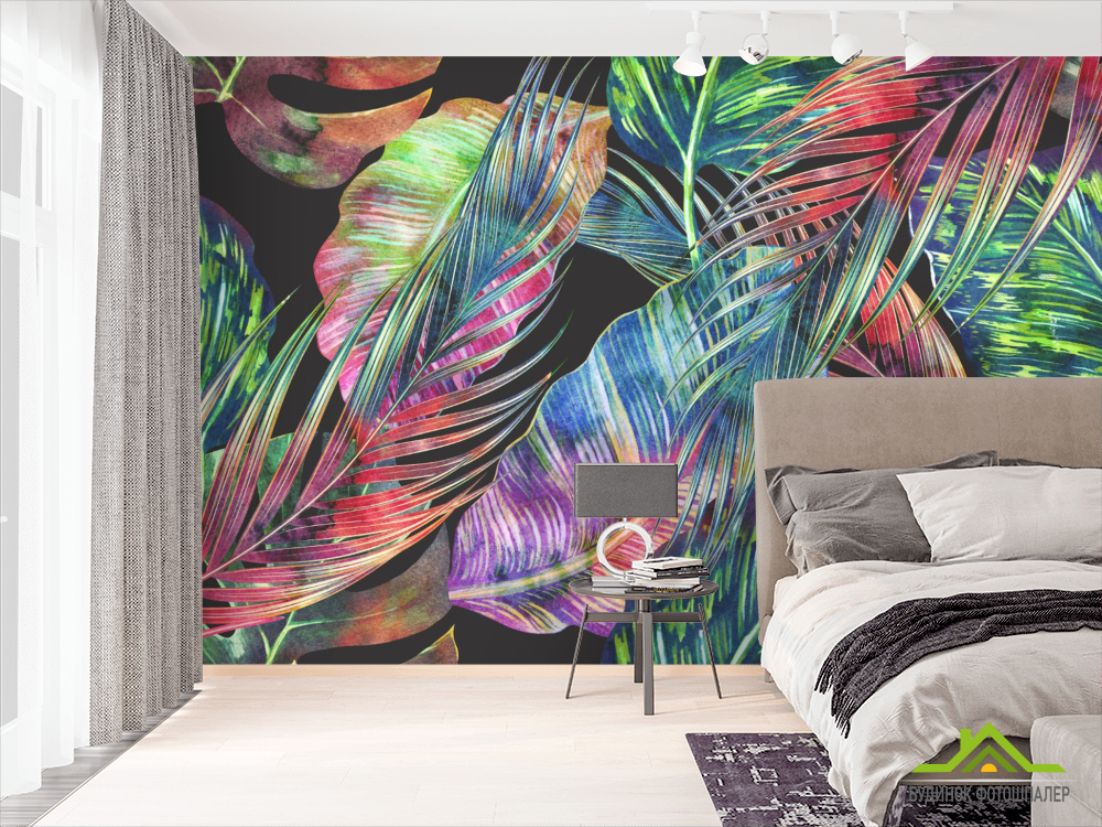 Фотошпалери яскраві листя