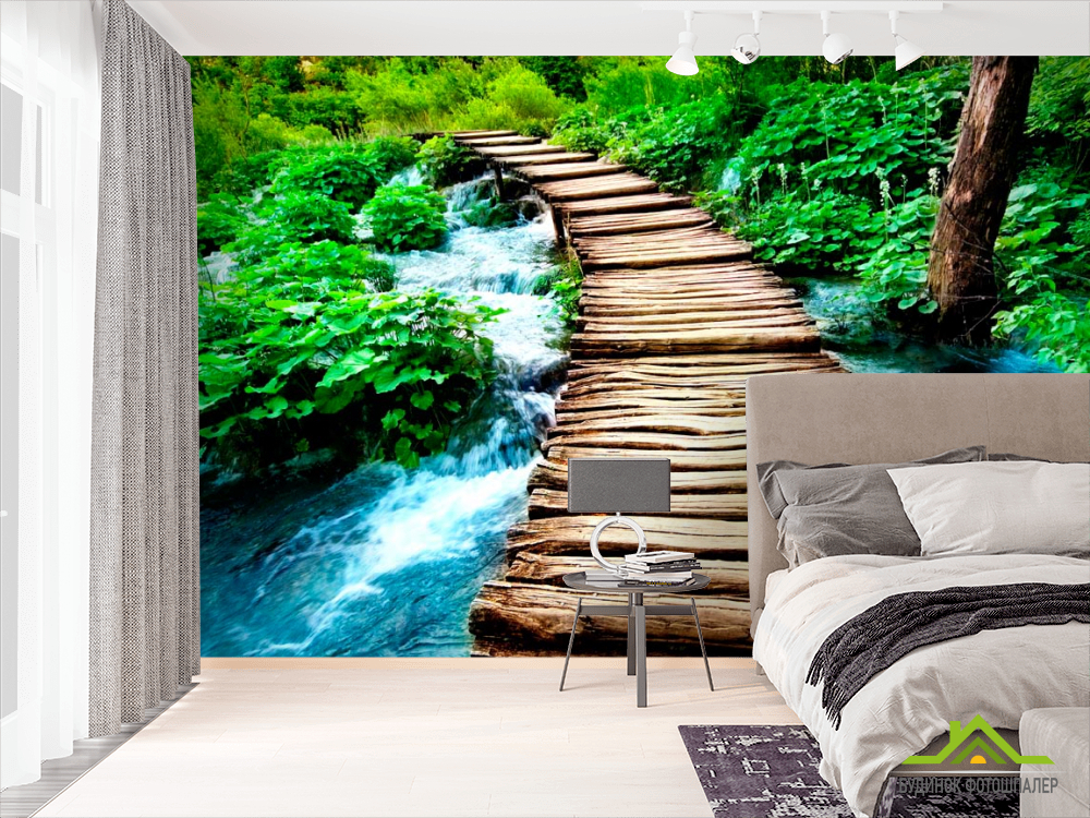 Фотошпалери Вода і міст