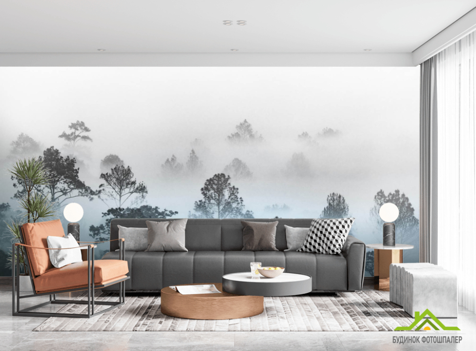выбрать Фотошпалери туманні дерева Фотошпалери Природа на стіну