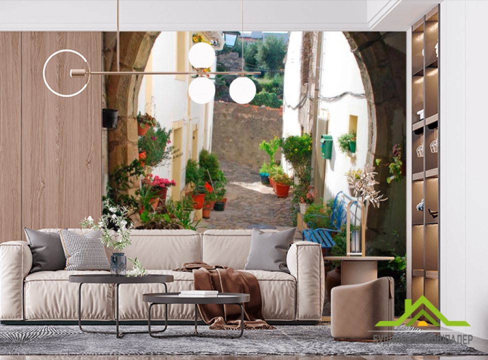 выбрать Фотошпалери Арочна вуличка Фотошпалери Вулиці на стіну