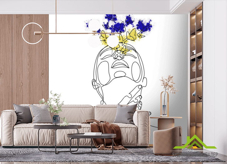 Фотошпалери Абстракція, дівчина