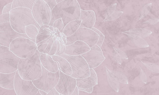 Фотообои Розовый векторный цветок