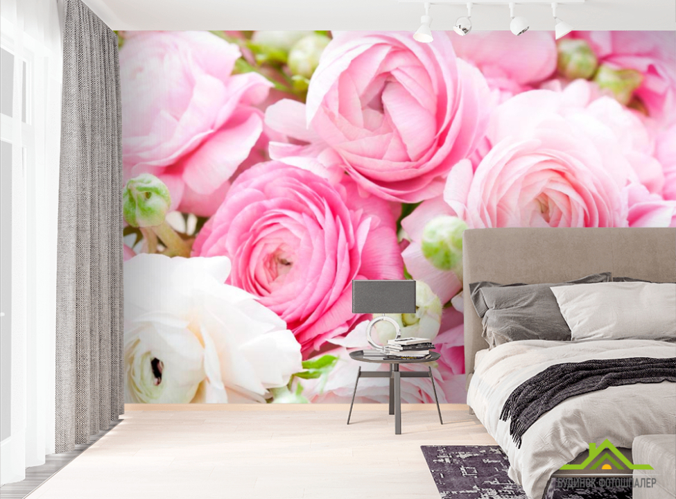 выбрать Фотообои Букет розовых пионов Фотообои Пионы на стену