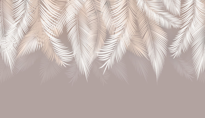 Фотошпалери світлі листя на стіну