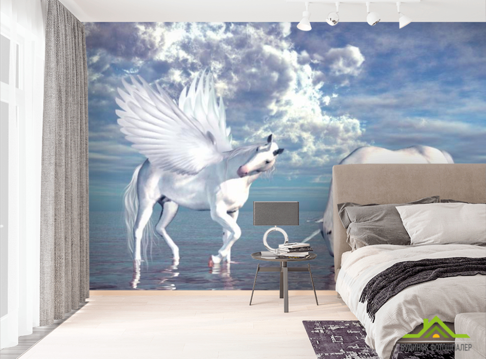 выбрать Фотообои Пегас и Единорог Фотообои Лошади на стену