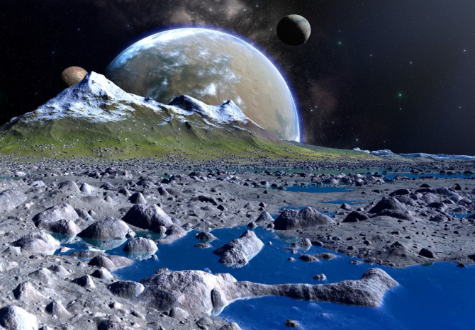 Фотошпалери космос