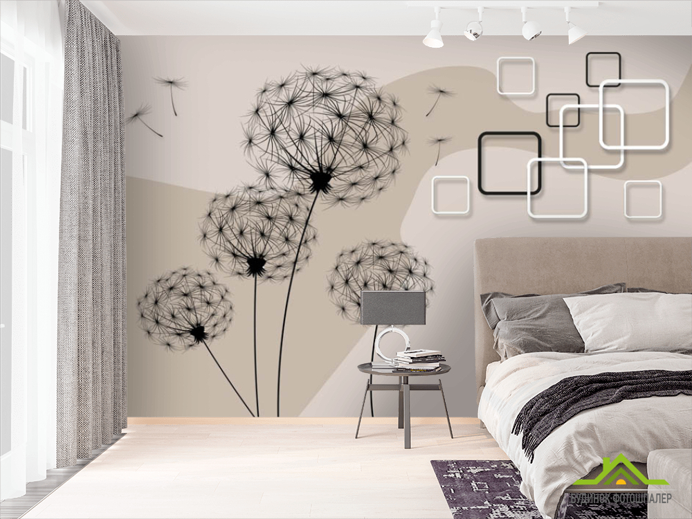 Фотошпалери векторні кульбаби