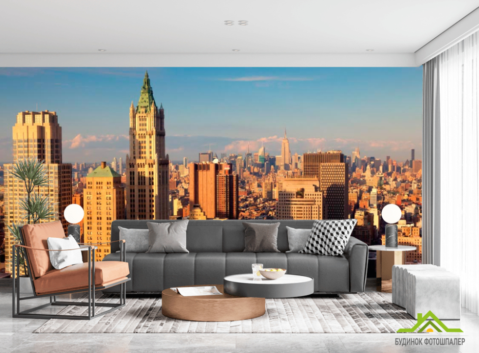 выбрать Фотообои Пробуждение города Фотообои Современный город на стену