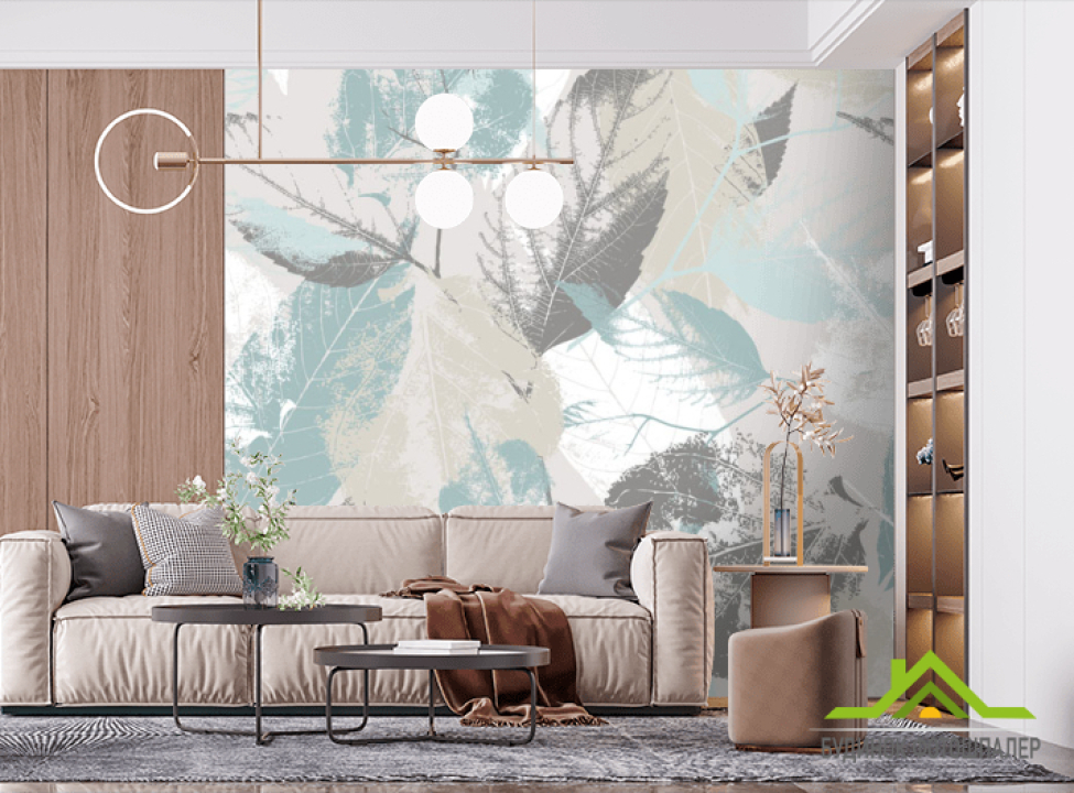 выбрать Фотошпалери Листя сканді  на стіну