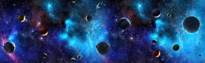 Фотообои Планеты солнечной системы 3д