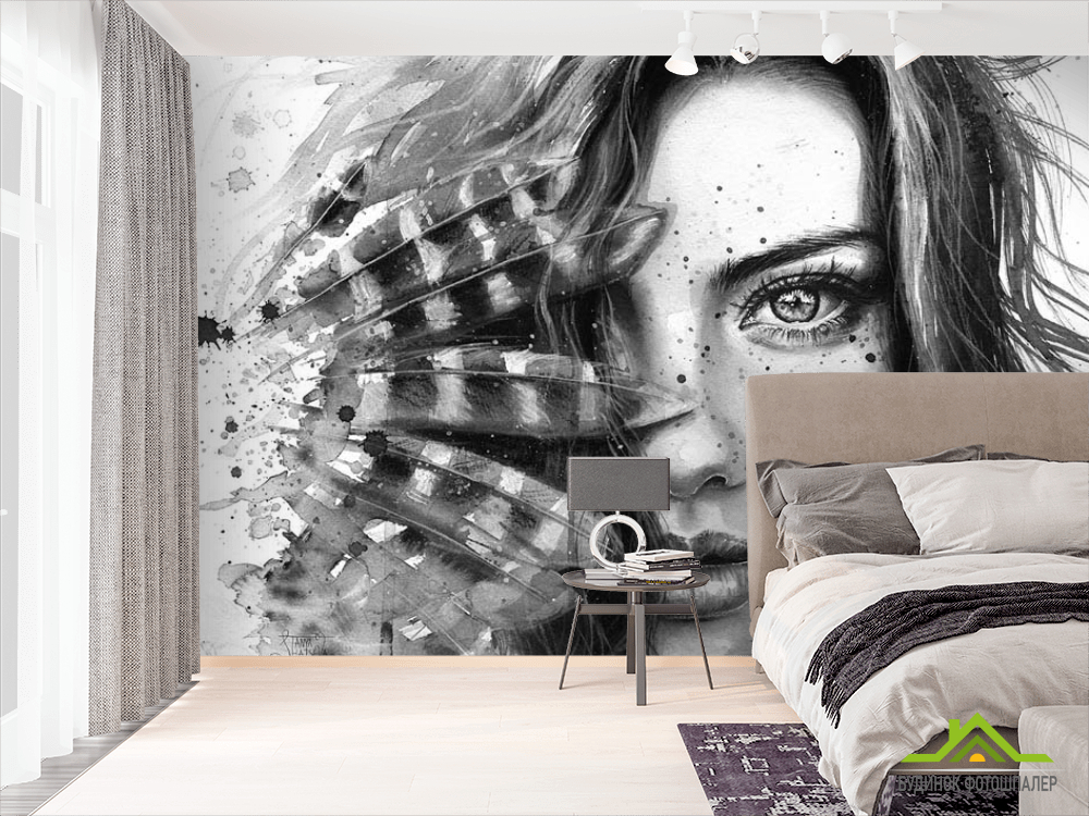 Фотообои Девушка в стиле лофт