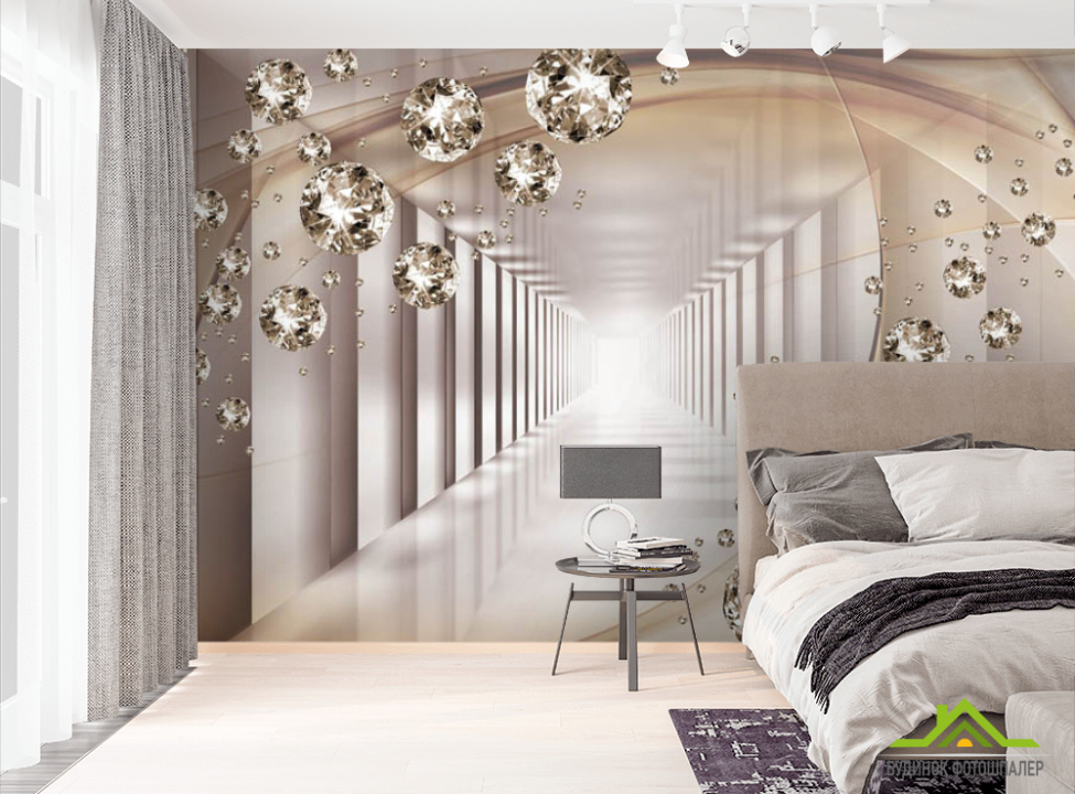 выбрать Фотошпалери 3Д тунель з камінням Фотошпалери 3Д на стіну