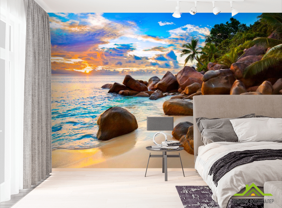 выбрать Фотообои Валуны на побережье Фотообои Пляж на стену