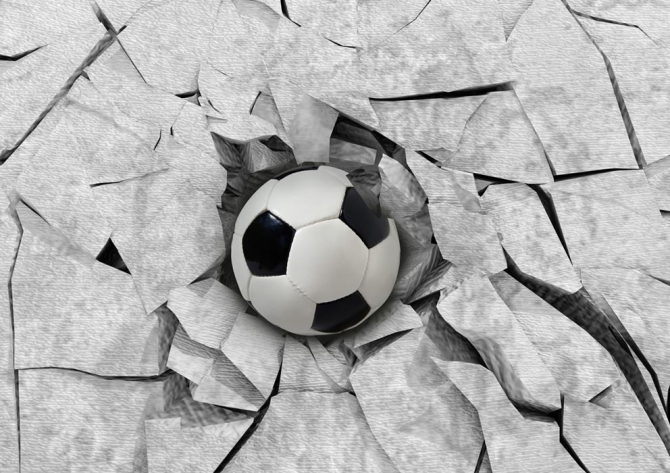 Фотообои Футбольный мяч 3Д