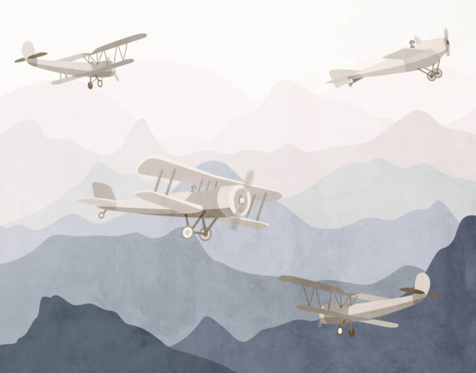 Фотошпалери літаки в скандинавському стилі