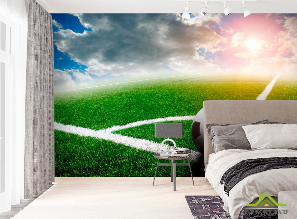 выбрать Фотообои Перед пробитием углового Фотообои Спорт на стену