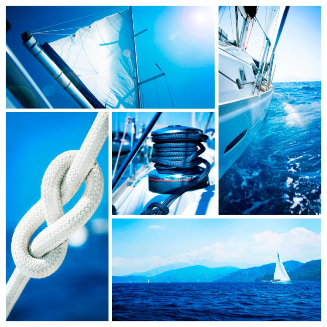 Фотошпалери Вітрильник в морі