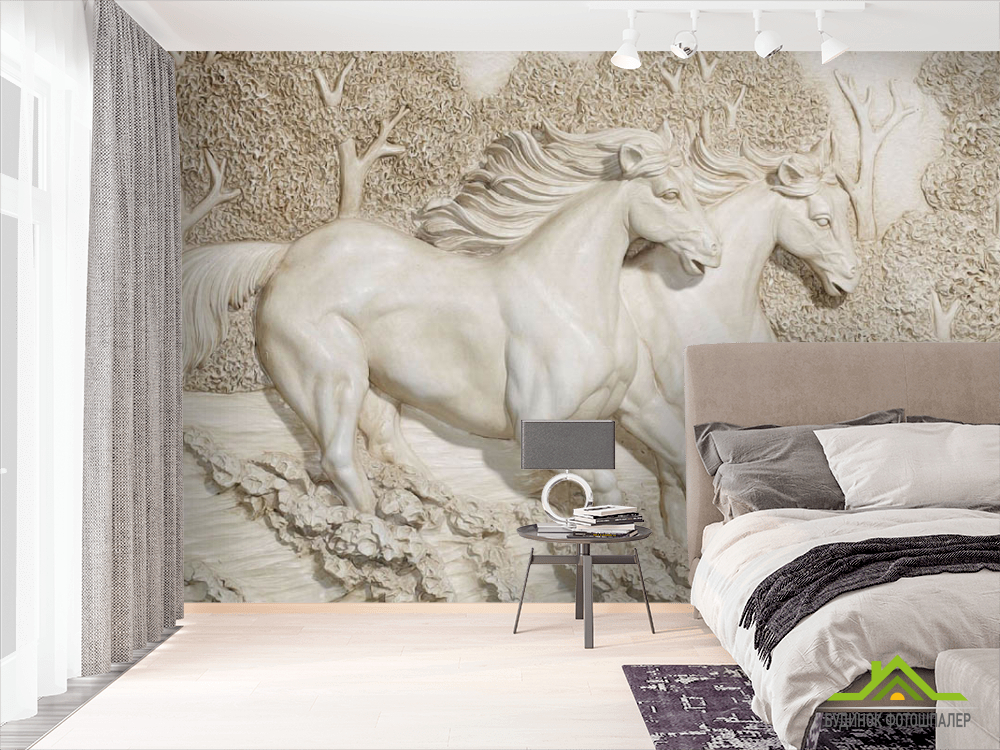 Фотообои 3д лошадки