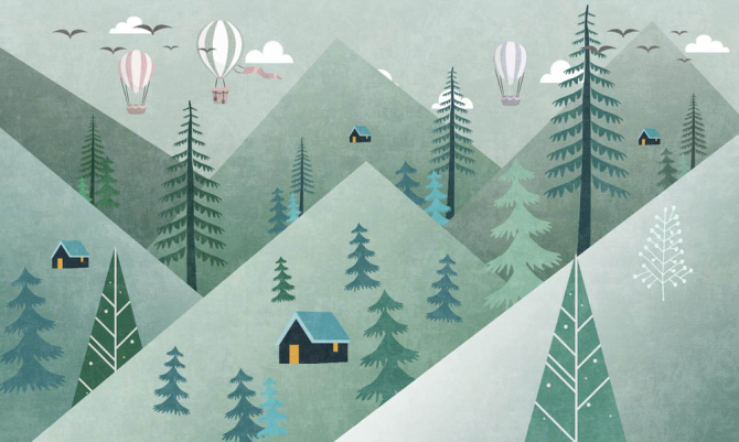 Фотообои Детский лес