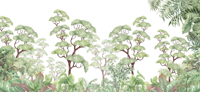 Фотошпалери Тропічні листя