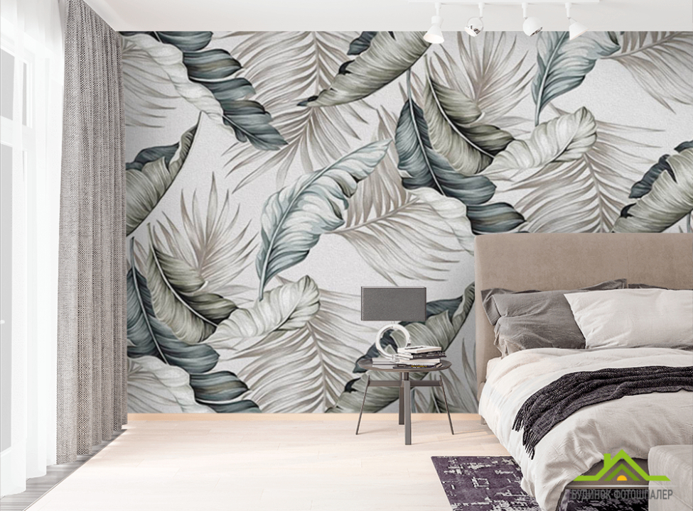 выбрать Фотошпалери дизайнерські листя Фотошпалери тропічні листя на стіну