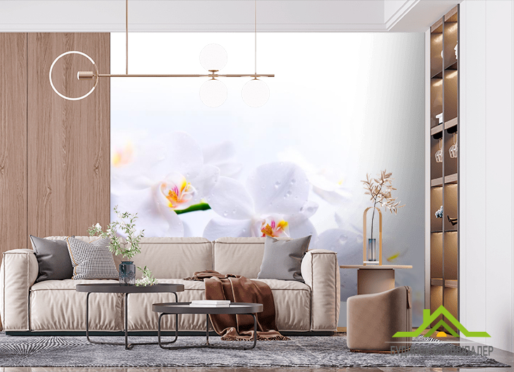 Фотообои Цветки белоснежные