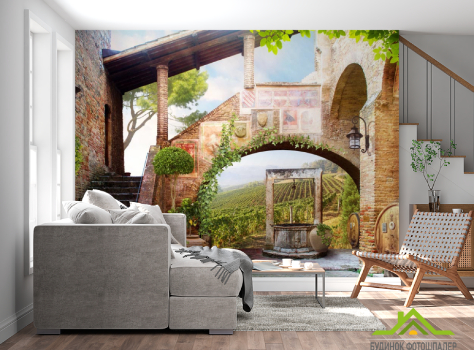 выбрать Фотошпалери Арка Фотошпалери Фрески на стіну