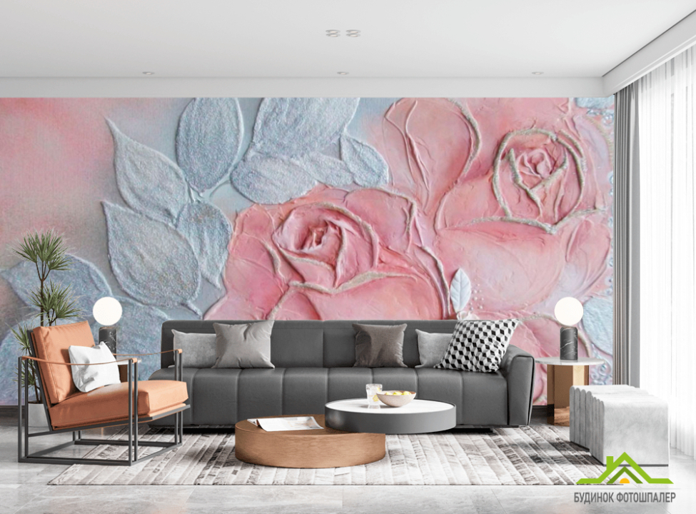 выбрать Фотошпалери Квіти барельєф Фотошпалери 3Д барельєф на стіну
