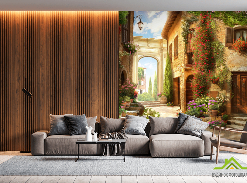 выбрать Фотошпалери Італійська вуличка Фотошпалери Фрески на стіну