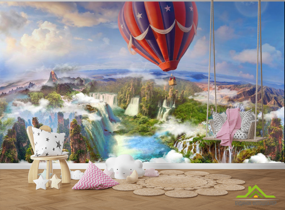 выбрать Фотошпалери Повітряна куля Фотообої для підлітка на стіну