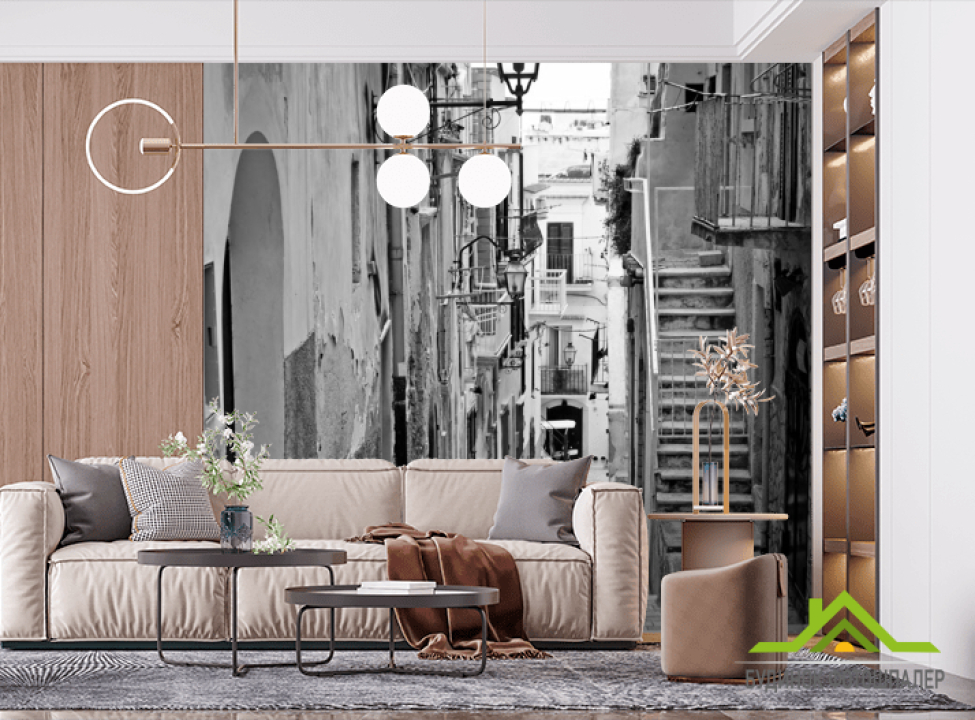 выбрать Фотошпалери вузька вулиця Фотошпалери Місто на стіну