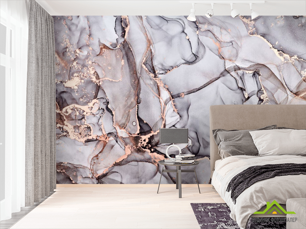 Фотообои Флюид серо-бежевый
