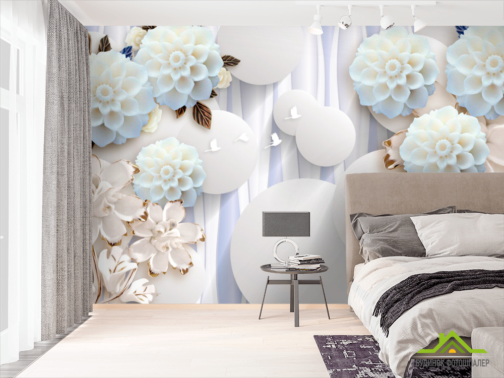 Фотошпалери Порцелянові квіти