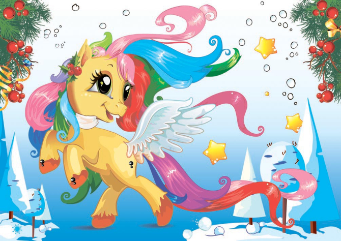 Фотообои Сказочный пони