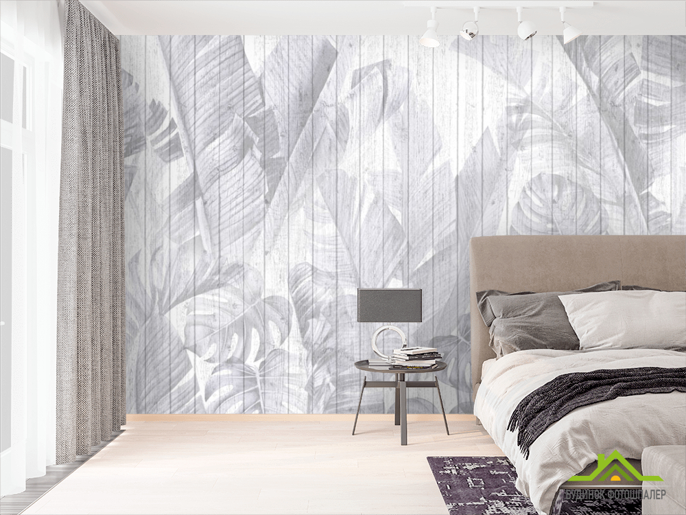 Фотошпалери Бананові листя фіолетові