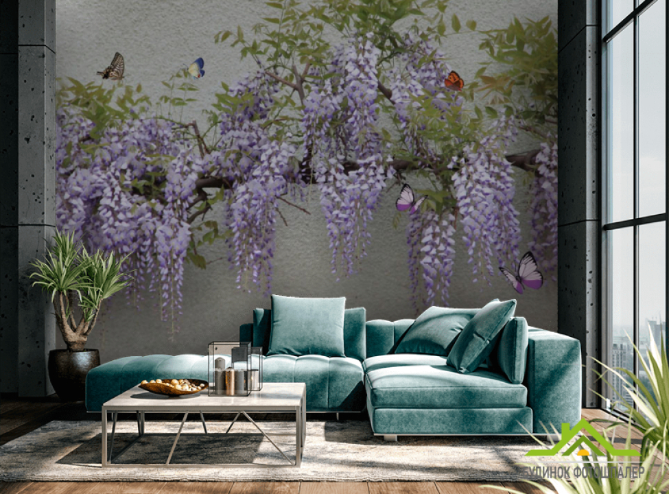 выбрать Фотообои Глициния Фотообои Цветы на стену