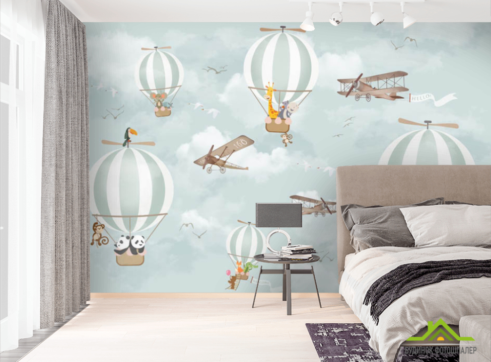 выбрать Фотошпалери повітряні кулі  на стіну