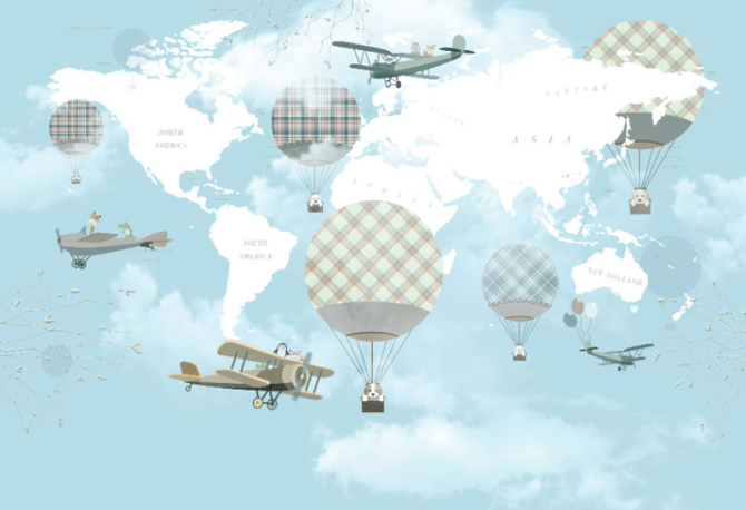 Фотообои Воздушные шары