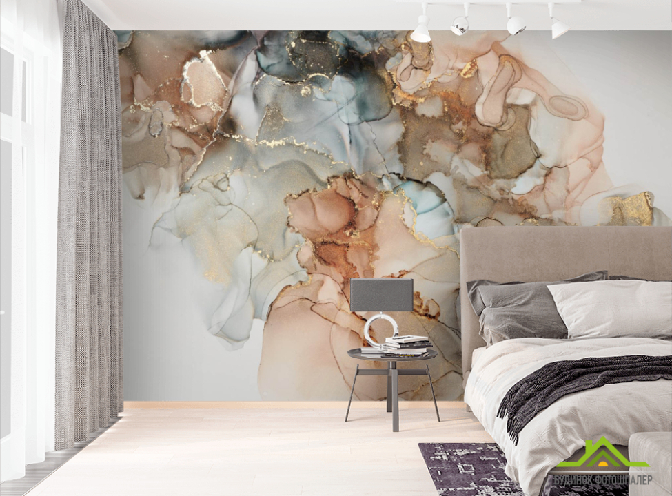 выбрать Фотошпалери Різнокольоровий Fluid art Фотошпалери Fluid art на стіну