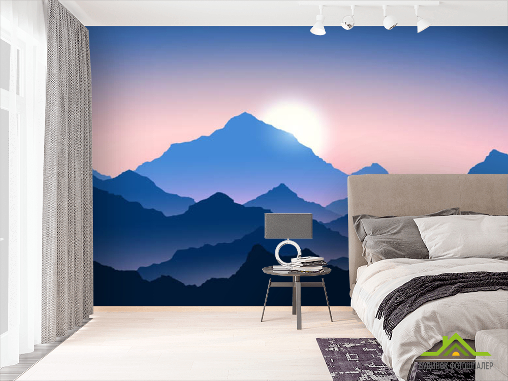 Фотошпалери гори в тумані