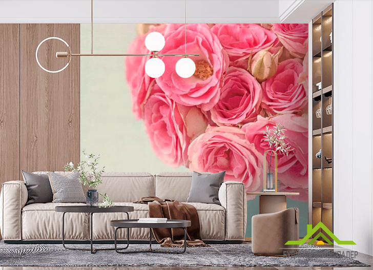 Фотообои Петуньи нежно-розовые