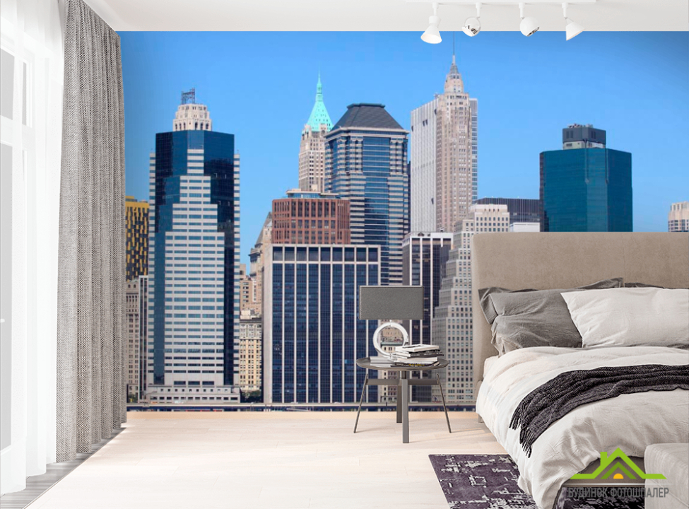 выбрать Фотошпалери Різні будівлі Нью-Йорка Фотошпалери Місто на стіну